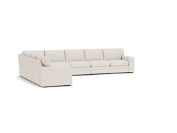 Cream Fabric 6X4 Seater Corner Sofa - Modern Style Custom Sofa - Sloane Range