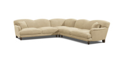 Cream 4 Seater Corner Sofa - Traditional Style Fabric Luxury Premium Corner Sofa - Evelyn Range