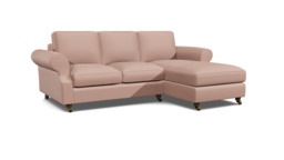 Kendal 2 Seater Chaise Sofa Bed pink