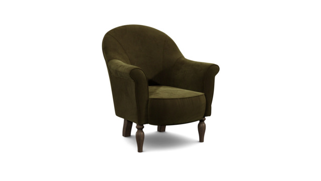 Green Linen Armchair - Traditional Accent Custom Arm Chair - Morley Range - image 1