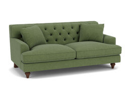 Green Linen 3 Seater Sofa - Traditional Style Custom Sofa - Charnwood Range