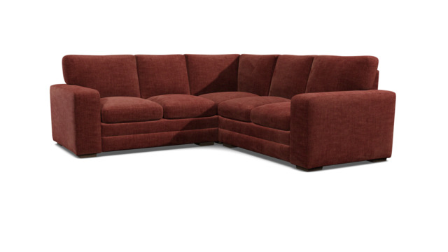 Purple Velvet 2X2 Seater Corner Sofa - Modern Style Custom Sofa In Easy Clean Velvet - Sloane Range - image 1