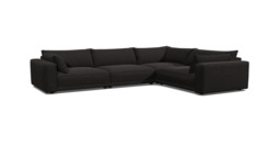 Wimbledon Large Corner Sofa black - thumbnail 1