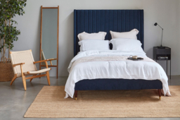 Red Velvet Super King Size Bed Frame - Modern Style Bed With Headboard In Easy Clean Velvet - Wokingham Range - thumbnail 3