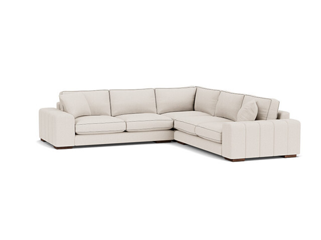 Cream Fabric 4 Seater Corner Sofa - Modern Style Custom Sofa - Epping Range - image 1