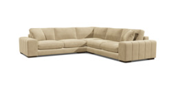 Cream Fabric 4 Seater Corner Sofa - Modern Style Custom Sofa - Epping Range