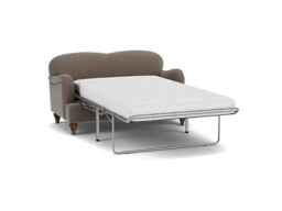 Brown Velvet 2 Seater Sofabed - Traditional Fold Out Custom Sofa Bed In Easy Clean Velvet - Lincoln Range