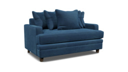 Streatham Scatter Back Loveseat Sofa  blue - thumbnail 1