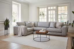 Green Linen U Shaped Sofa - Modren U Shape Corner Custom Sofa - Ashdown Range - thumbnail 8