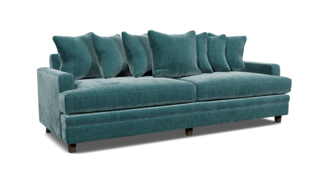 Streatham Scatter Back 4 Seater Sofa teal - image 1