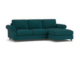 Teal 3.5 Seater Corner Sofa - Modern Style Fabric Luxury Premium Corner Sofa - Kendal Range