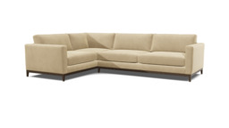 Cream Fabric 4 Seater Corner Sofa - Modern Style Custom Sofa - Darwin Range