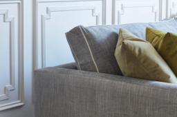 Cream Fabric 4 Seater Corner Sofa - Modern Style Custom Sofa - Darwin Range - thumbnail 8