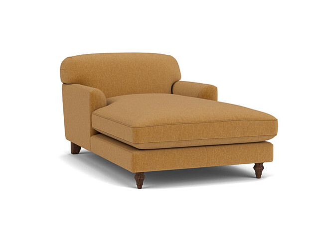 Darlings of Chelsea Galloway Stylish Orange Armchair Chaise Day Bed - image 1
