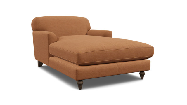 Darlings of Chelsea Galloway Stylish Orange Armchair Chaise Day Bed - image 1