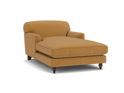 Darlings of Chelsea Galloway Stylish Orange Armchair Chaise Day Bed - thumbnail 1