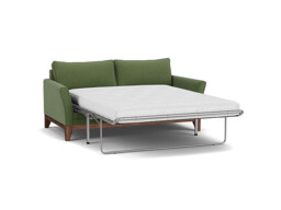 Green Linen 3 Seater Sofabed - Modern Fold Out Custom Sofa Bed - Exmouth Range