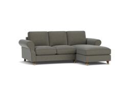 Kendal 2 Seater Chaise Sofa Bed grey - thumbnail 1