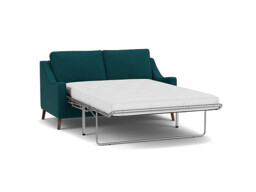Teal Velvet 3 Seater Sofabed - Modern Fold Out Custom Sofa Bed In Stain Resistant Velvet - Weymouth Range - thumbnail 1