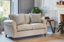 Green Linen 4 Seater Sofa - Traditional Style Custom Sofa Settee - Kendal Range - thumbnail 2
