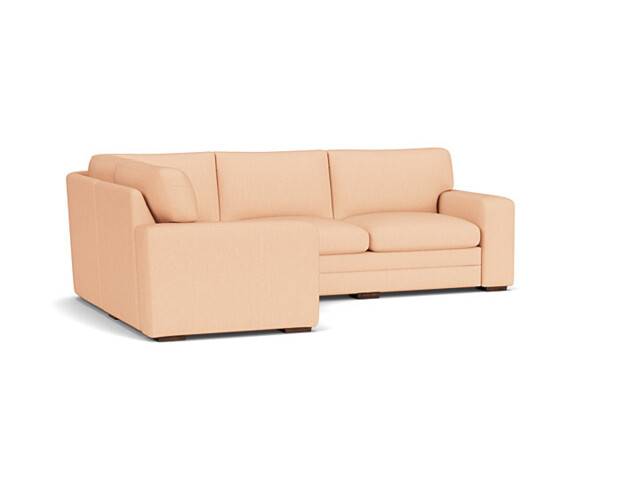 Pink Velvet 3X1.5 Seater Corner Sofa - Modern Fold Out Custom Sofa Bed In Stain Resistant Velvet - Sloane Range - image 1