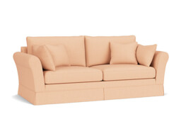 Pink Velvet 4 Seater Sofa - Traditional Large Custom Sofa In Stain Resistant Velvet - Jude Range - thumbnail 1
