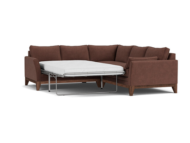Exmouth 2 Seater Corner Sofa Bed purple - image 1