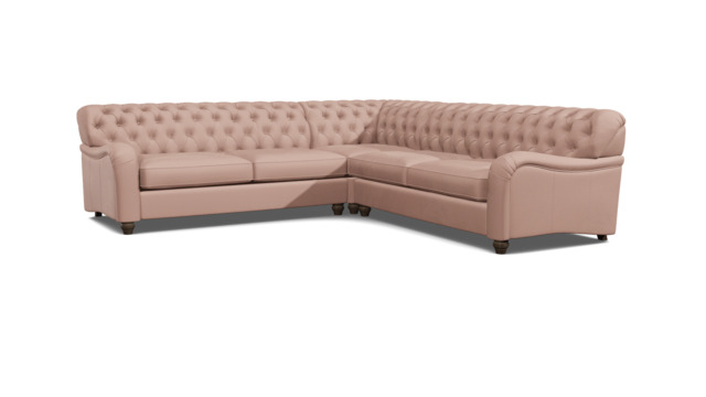 Bakewell 3.5 Seater Corner Sofa Bed pink - image 1