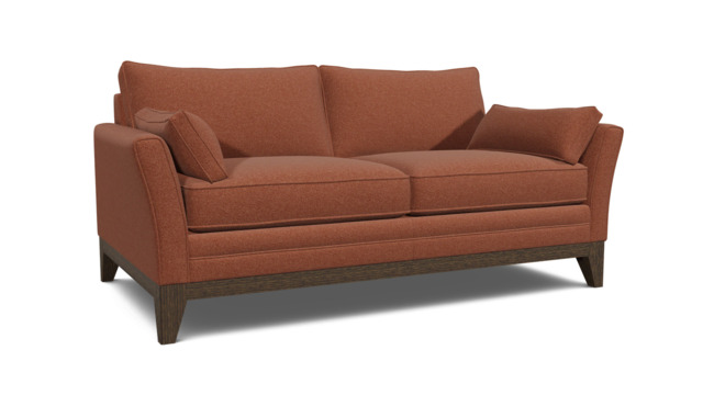 Red Velvet 3 Seater Sofabed - Modern Fold Out Custom Sofa Bed In Easy Clean Velvet - Exmouth Range - image 1