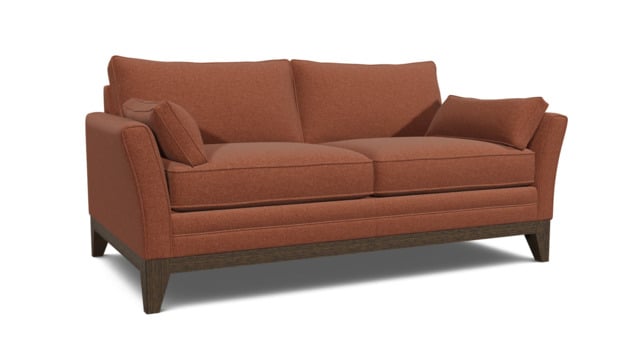 Red Velvet 3 Seater Sofabed - Modern Fold Out Custom Sofa Bed In Easy Clean Velvet - Exmouth Range - image 1