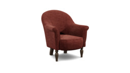 Purple Velvet Armchair - Traditional Accent Custom Arm Chair In Easy Clean Velvet - Morley Range