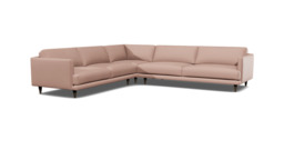 Pink 4 Seater Corner Sofa - Modern Style Fabric Luxury Premium Corner Sofa - Middlton Range - thumbnail 1