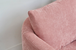 Purple Velvet Armchair - Modern Accent Custom Arm Chair In Easy Clean Velvet - Tottenham Range - thumbnail 2