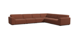 Dalston Extra Large Corner Sofa red