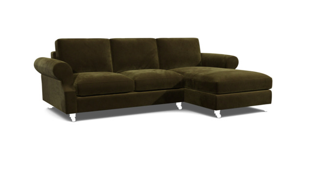 Green 3.5 Seater Corner Sofa - Modern Style Fabric Luxury Premium Corner Sofa - Kendal Range - image 1