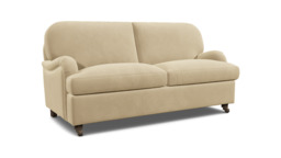 Cream Fabric 3 Seater Sofa - Traditional Style Custom Sofa Settee - Helston Range