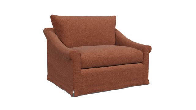 Hayling Loose Cover Loveseat Sofa red - image 1