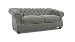 Grey Fabric 3 Seater Sofabed - Traditional Fold Out Custom Sofa Bed In Easy Clean Fabric - Wantage Range - thumbnail 1