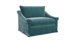 Hayling Loose Cover Loveseat Sofa teal
