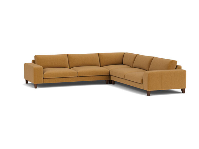 Kingly Large Corner Sofa orange - image 1