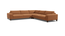 Kingly Large Corner Sofa orange - thumbnail 1