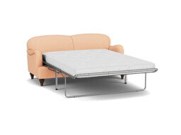 Pink Velvet 3.5 Seater Sofabed - Traditional Fold Out Custom Sofa Bed In Stain Resistant Velvet - Lincoln Range