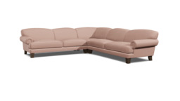 Pink 4 Seater Corner Sofa - Traditional Style Fabric Luxury Premium Corner Sofa - Thatcham Range