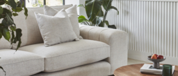 Green Linen 4 Seater Sofa - Modern Scatter Back Custom Sofa Settee - Epping Range - thumbnail 8