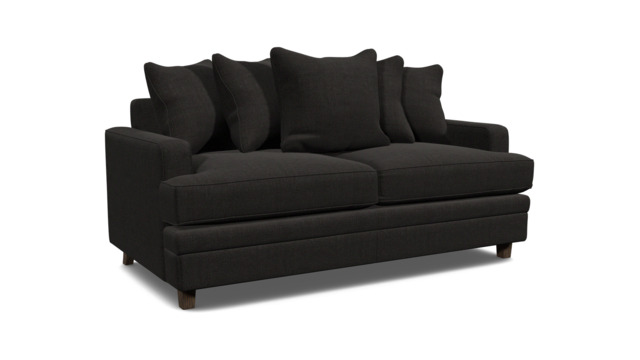 Streatham 2 Seater Scatter Back Sofa black - image 1