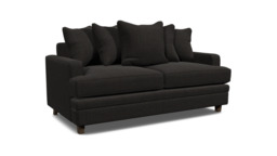 Streatham 2 Seater Scatter Back Sofa black - thumbnail 1