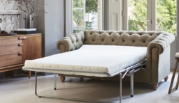Green Linen 3.5 Seater Sofa - Traditional Chesterfield Style Custom Sofa - Wantage Range - thumbnail 8