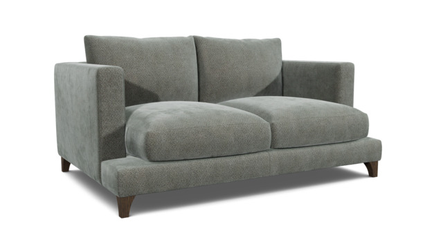 Grey Fabric 2 Seater Sofa - Modern Style Custom Sofa In Easy Clean Fabric - Holland Range - image 1