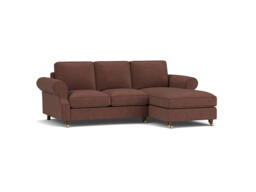 Kendal 2 Seater Chaise Sofa Bed purple