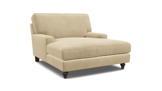 Darlings of Chelsea Whinfell Stylish Cream Loveseat Chaise Day Bed - image 1